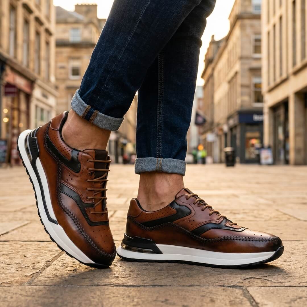 Ottavio | Sneaker Color Block in Pelle