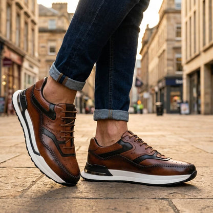 Ottavio | Sneaker Color Block in Pelle