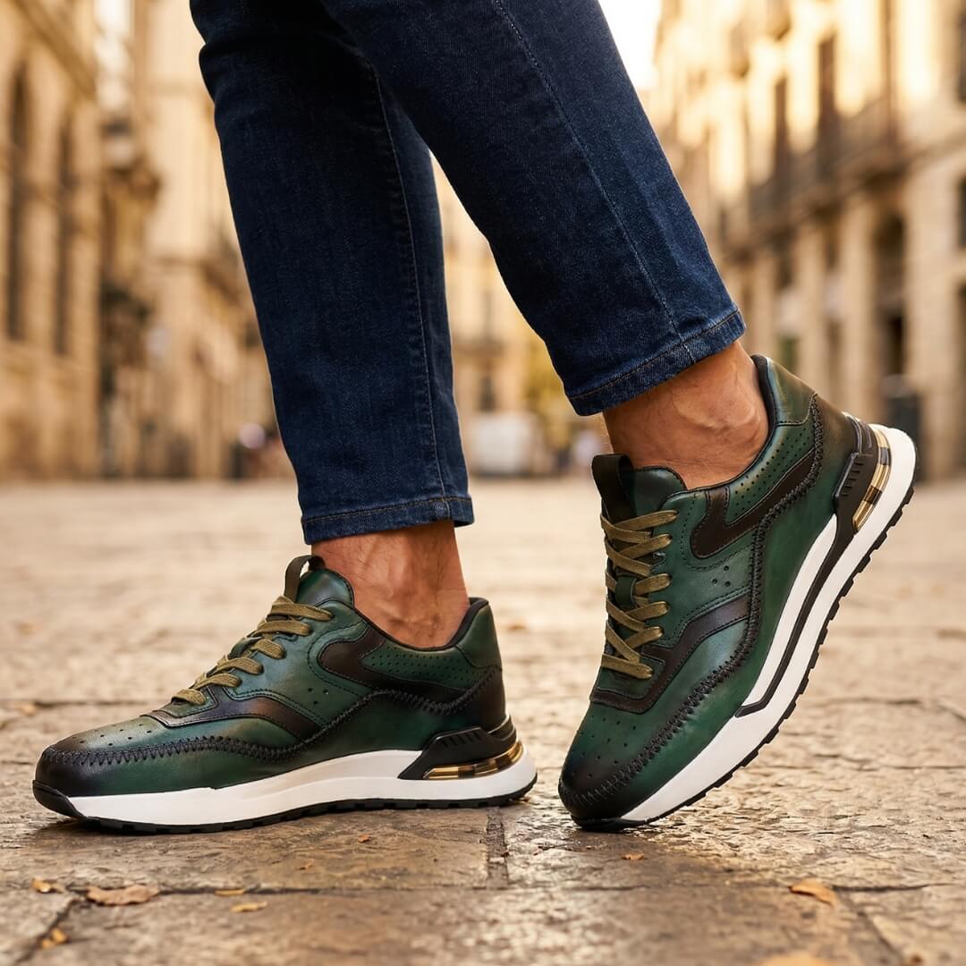 Ottavio | Sneaker Color Block in Pelle