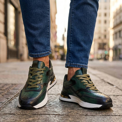 Ottavio | Sneaker Color Block in Pelle