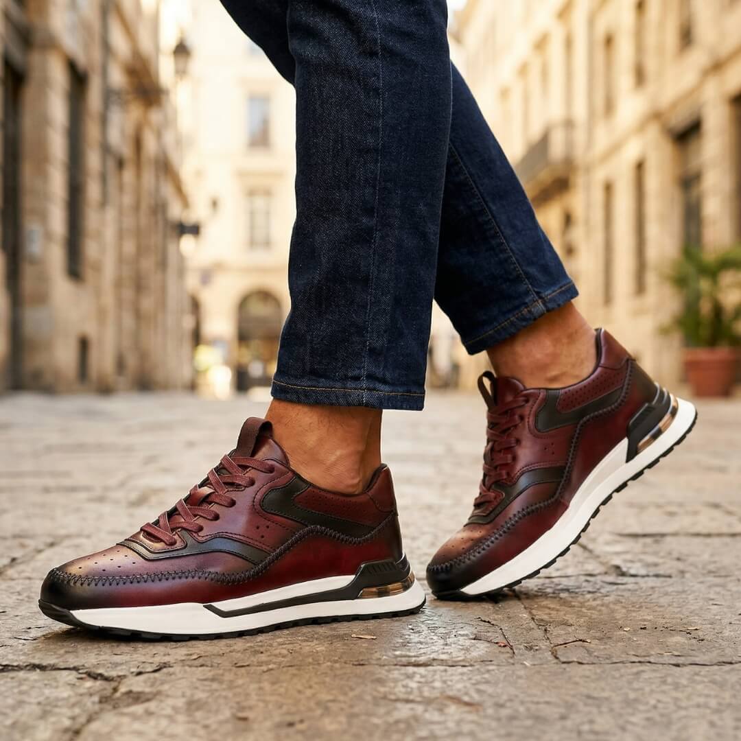 Ottavio | Sneaker Color Block in Pelle