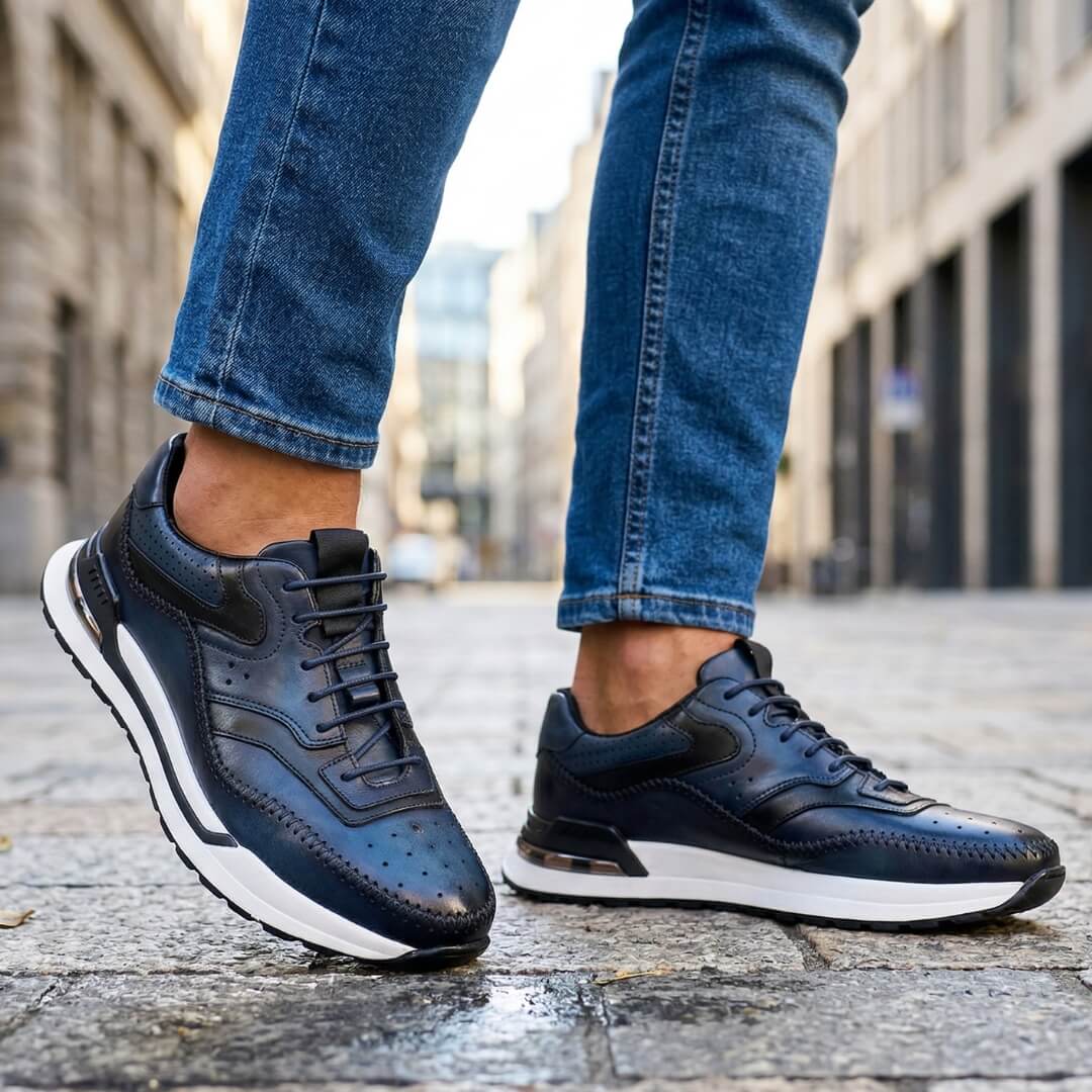 Ottavio | Sneaker Color Block in Pelle