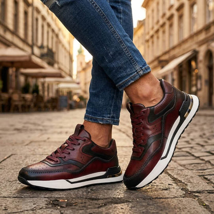 Ottavio | Sneaker Color Block in Pelle