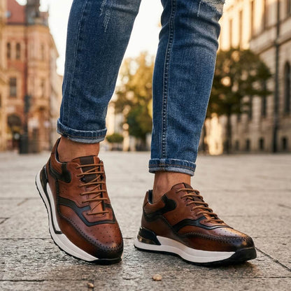 Ottavio | Sneaker Color Block in Pelle